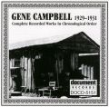 Gene Campbell 1929 - 1931