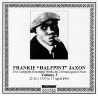 Frankie Half-Pint Jaxon Vol 3 1937 - 1940