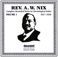 Rev A W Nix Vol 1 1927 - 1928