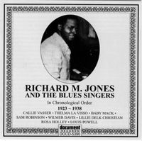 Richard M Jones & The Blues Singers 1923 - 1938