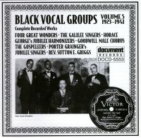 Black Vocal Groups Vol 5 1923 - 1941