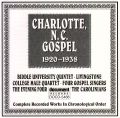 Charlotte NC Gospel 1920 - 1938