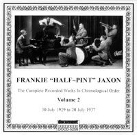 Frankie Half-Pint Jaxon Vol 2 1929-1937 