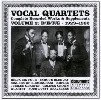Vocal Quartets Vol 2 D/E/F/G 1929 - 1932
