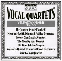 Vocal Quartets Vol 5 M/N/O/R 1924 - 1928