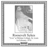 Roosevelt Sykes Live At Webster College St Louis 1974